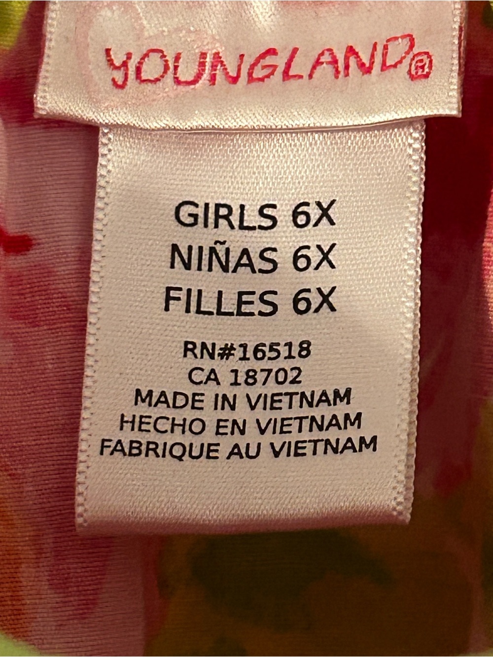 GIRLS 6X MULTI COLORED SLEEVELESS BACK TIE SUNDRESS - Picture 4 of 6